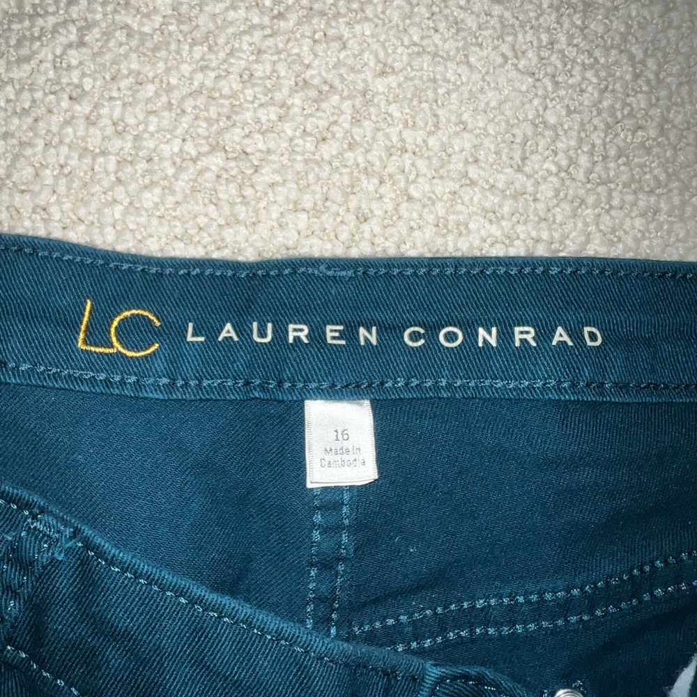 LC Lauren Conrad Teal Shorts Size 16 - Picture 2 of 3